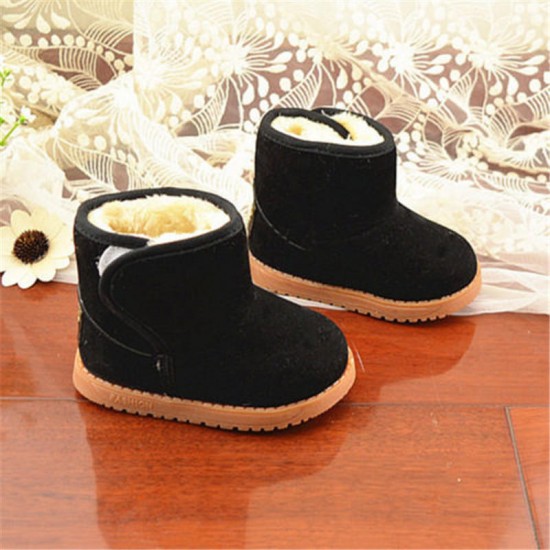 Child Girl Boy Thicken Warm Baby Classic Snow Boots Children Plush Fur Winter Shoes