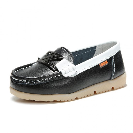 Children Casual Shoes Flats Soft Sole Leather Sneakers Slip on Loafers Boat Footwear Children Casual Shoes Flats Soft Sole Leather Sneakers Slip on Loafers Boat Footwear