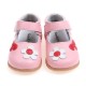 Cute Flower Artificial Leather Hook Loop Girls Dress Shoes