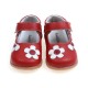 Cute Flower Artificial Leather Hook Loop Girls Dress Shoes Cute Flower Artificial Leather Hook Loop Girls Dress Shoes