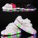 Kids Colorful LED Shoes Sneakers Light Up Sports Shoes Dance Magic Tapes