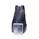 14 inches Men PU Leather Minimalist Leisure Travel Backpack Large Capacity Laptop Bag Satchel