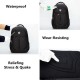 15.6'' Laptop Compartment Travel Backpack Big Capacity Waterproof Oxford Bag For Men