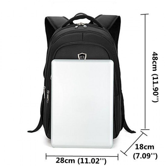 15.6'' Laptop Compartment Travel Backpack Big Capacity Waterproof Oxford Bag For Men