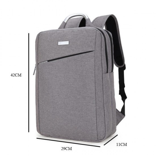 15inch Laptop Nylon Aluminum Alloy Handle Men Backpack Business Travel Backpack