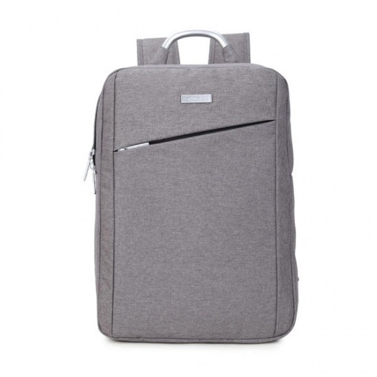 15inch Laptop Nylon Aluminum Alloy Handle Men Backpack Business Travel Backpack