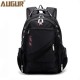 AUGUR Men Oxford Leather Waterproof Big Capacity Travel Outdoor Laptop Shoulders Bag Backpack