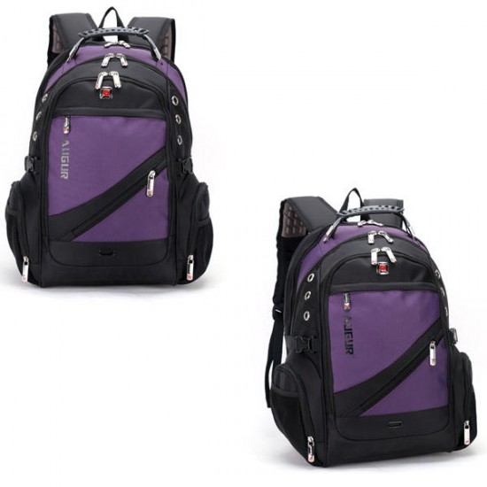 AUGUR Men Oxford Leather Waterproof Big Capacity Travel Outdoor Laptop Shoulders Bag Backpack AUGUR Men Oxford Leather Waterproof Big Capacity Travel Outdoor Laptop Shoulders Bag Backpack