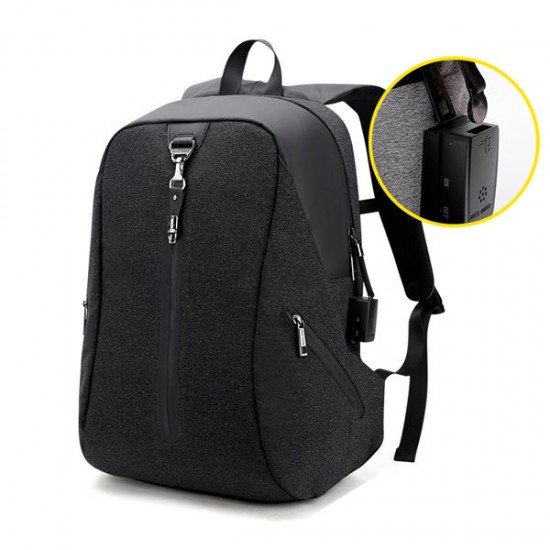 Alarm System Men Anti-theft Backpack Water Repellent Business Travel Laptop Backpack