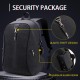 Alarm System Men Anti-theft Backpack Water Repellent Business Travel Laptop Backpack Alarm System Men Anti-theft Backpack Water Repellent Business Travel Laptop Backpack