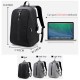 Alarm System Men Anti-theft Backpack Water Repellent Business Travel Laptop Backpack