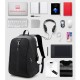 Alarm System Men Anti-theft Backpack Water Repellent Business Travel Laptop Backpack