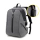 Alarm System Men Anti-theft Backpack Water Repellent Business Travel Laptop Backpack