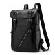 Faux Leather Large-capacity School Backpack Leisure Shoulder Bag For Men