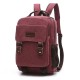Men Canvas Large Capacity Multi-pockets Backpack Outdoor Travel Bag