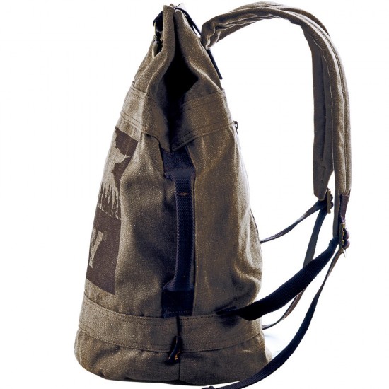 Men Canvas Outdoor Hiking Backpack