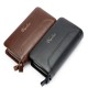 10 Card Slots Clutch Bag Pu Leather Wallet Business Phone Bag For Men