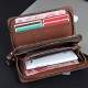 10 Card Slots Clutch Bag Pu Leather Wallet Business Phone Bag For Men