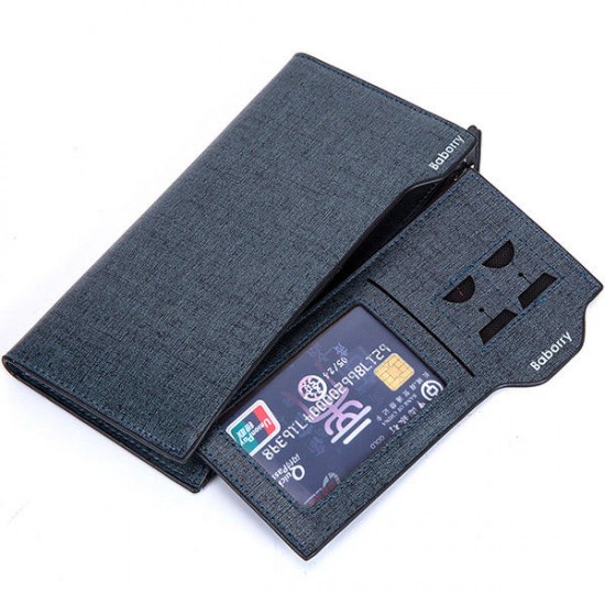 18 Card Slots Men PU Leather Casual Business Long Wallet Multifunctional Clutches Bag Card Holder