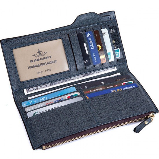 18 Card Slots Men PU Leather Casual Business Long Wallet Multifunctional Clutches Bag Card Holder 18 Card Slots Men PU Leather Casual Business Long Wallet Multifunctional Clutches Bag Card Holder