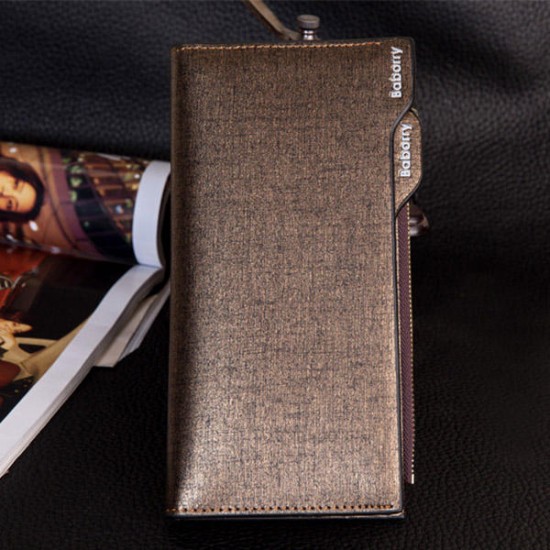 18 Card Slots Men PU Leather Casual Business Long Wallet Multifunctional Clutches Bag Card Holder