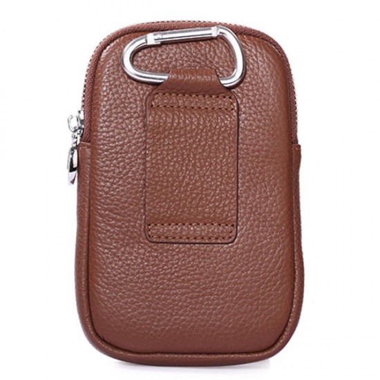 6 Inches Cell Phone Men Cowhide Genuine Leather Waist Bag 6 Inches Cell Phone Men Cowhide Genuine Leather Waist Bag