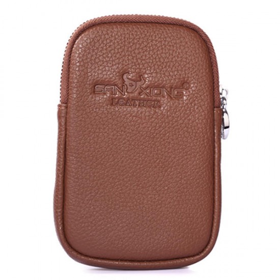 6 Inches Cell Phone Men Cowhide Genuine Leather Waist Bag 6 Inches Cell Phone Men Cowhide Genuine Leather Waist Bag