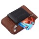 6 Inches Cell Phone Men Genuine Leather Cowhide Vintage Waist Bag