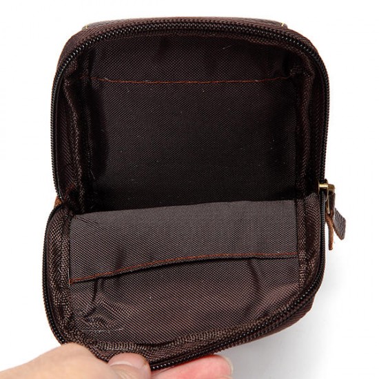 6inch Cell Phone Waist Bag Men Retro Cowhide Leather Waist Bag 6inch Cell Phone Waist Bag Men Retro Cowhide Leather Waist Bag