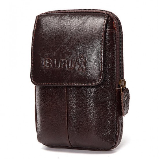 6inch Cell Phone Waist Bag Men Retro Cowhide Leather Waist Bag 6inch Cell Phone Waist Bag Men Retro Cowhide Leather Waist Bag