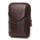 6inch Cell Phone Waist Bag Men Retro Cowhide Leather Waist Bag