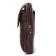 6inch Cell Phone Waist Bag Men Retro Cowhide Leather Waist Bag