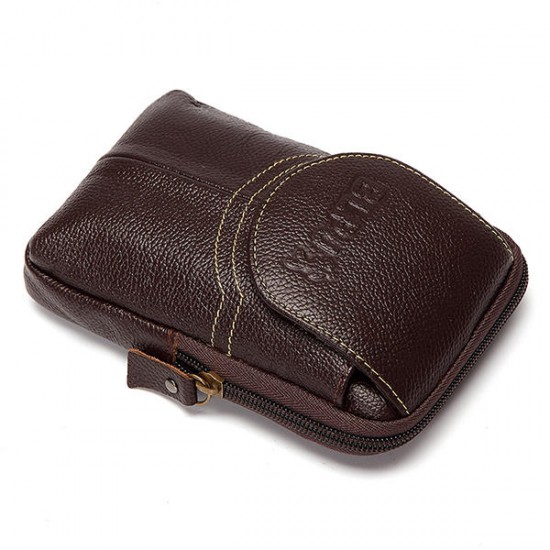 6inch Cell Phone Waist Bag Men Retro Cowhide Leather Waist Bag 6inch Cell Phone Waist Bag Men Retro Cowhide Leather Waist Bag