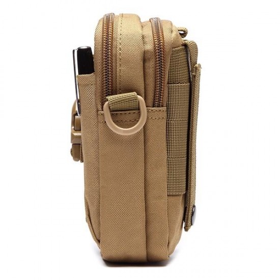 6inches Cell Phone Men Nylon Crossbody Bag Tool Tactical Waist Bag