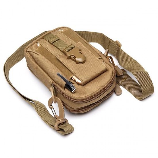6inches Cell Phone Men Nylon Crossbody Bag Tool Tactical Waist Bag