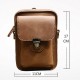 7inch Cell Phone Waist Bag Men Retro PU Leather Waist Bag Crossbody Bag 7inch Cell Phone Waist Bag Men Retro PU Leather Waist Bag Crossbody Bag
