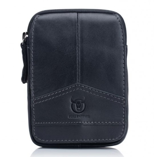 Bullcaptain® Genuine Leather Waist Pouch Minimalist Phone Bag Hanging Wallet Coin Purse Bum Bag Bullcaptain® Genuine Leather Waist Pouch Minimalist Phone Bag Hanging Wallet Coin Purse Bum Bag