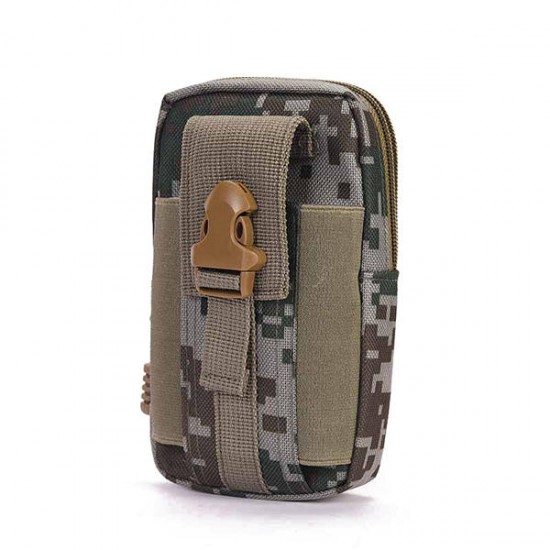 Men Canvas Belt Loop Hook Holster Outdoor Pouch Bag for Mobile Phone up to 6inch