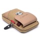 Men Canvas&Leather Belt Phone Bag Waist Bag Outdoor Crossbody Bag for 5.5 in Phones