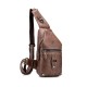 Bullcaptain Genuine Leather Casual Chest Bag Shoulder Crossbody Bag