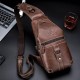 Bullcaptain Genuine Leather Casual Chest Bag Shoulder Crossbody Bag