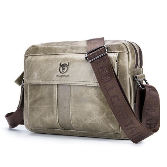 Bullcaptain Wax Oil Cow Leather Retro Business Briefcase Crossbody Shoulder Bag Bullcaptain Wax Oil Cow Leather Retro Business Briefcase Crossbody Shoulder Bag