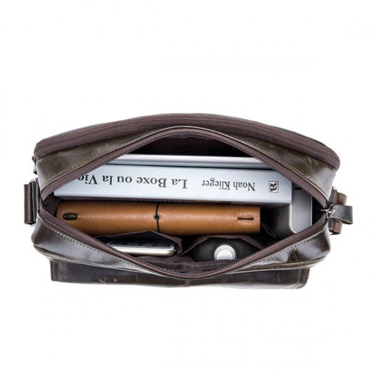 Bullcaptain Wax Oil Cow Leather Retro Business Briefcase Crossbody Shoulder Bag Bullcaptain Wax Oil Cow Leather Retro Business Briefcase Crossbody Shoulder Bag