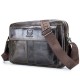 Bullcaptain Wax Oil Cow Leather Retro Business Briefcase Crossbody Shoulder Bag