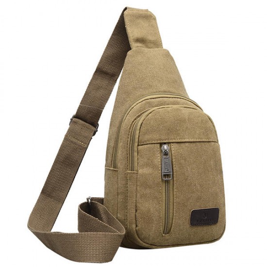 Canvas Mens Sling Bag Chest Pack Crossbody Sports Bag