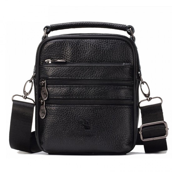 FUZHINIAO Men Luxury Genuine Leather Messenger Bag Brand Designer High Quality Shoulder Bag