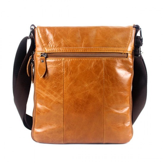 Genuine Leather Big Capacity Shoulder Bag Leisure Crossbody Bag Message Bag For Men Genuine Leather Big Capacity Shoulder Bag Leisure Crossbody Bag Message Bag For Men