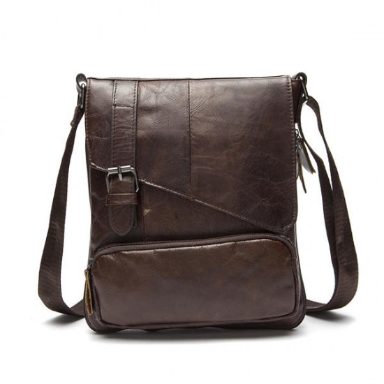 Genuine Leather Big Capacity Shoulder Bag Leisure Crossbody Bag Message Bag For Men Genuine Leather Big Capacity Shoulder Bag Leisure Crossbody Bag Message Bag For Men