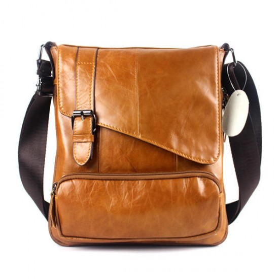 Genuine Leather Big Capacity Shoulder Bag Leisure Crossbody Bag Message Bag For Men Genuine Leather Big Capacity Shoulder Bag Leisure Crossbody Bag Message Bag For Men