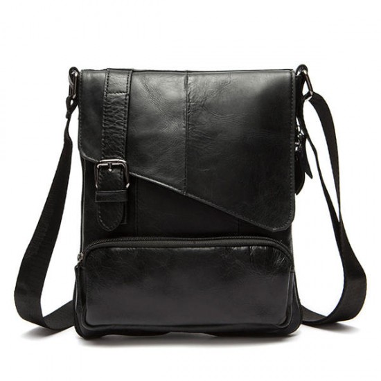 Genuine Leather Big Capacity Shoulder Bag Leisure Crossbody Bag Message Bag For Men Genuine Leather Big Capacity Shoulder Bag Leisure Crossbody Bag Message Bag For Men
